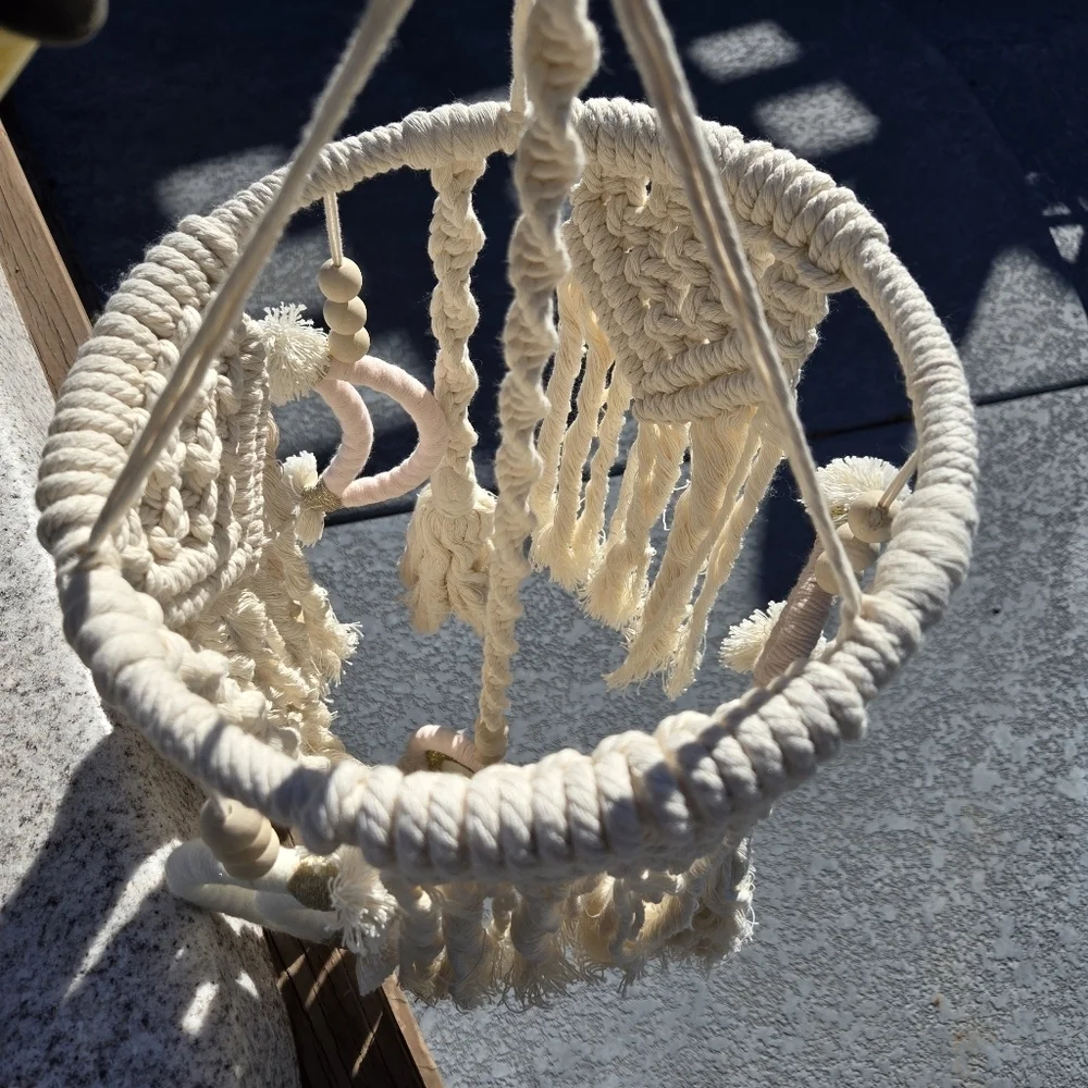 Handmade macrame baby